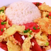 Tomato And Egg Stir Fry With Rice 西红柿炒鸡蛋盖饭